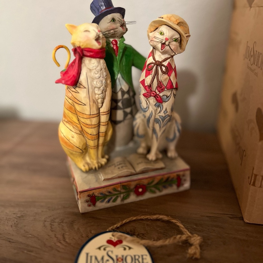 Jim Shore Colorful Cat Trio Figurine